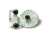 Furtun tip D, cu racorduri, 15 bari, poliester, avizat pentru hidrant interior